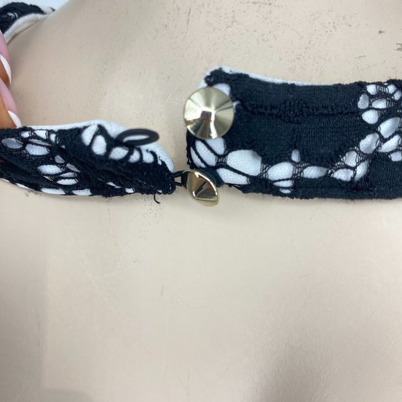 Guess Lace Overlay Criss Cross Knee Length Dress​​​​ - Picture 5 of 11